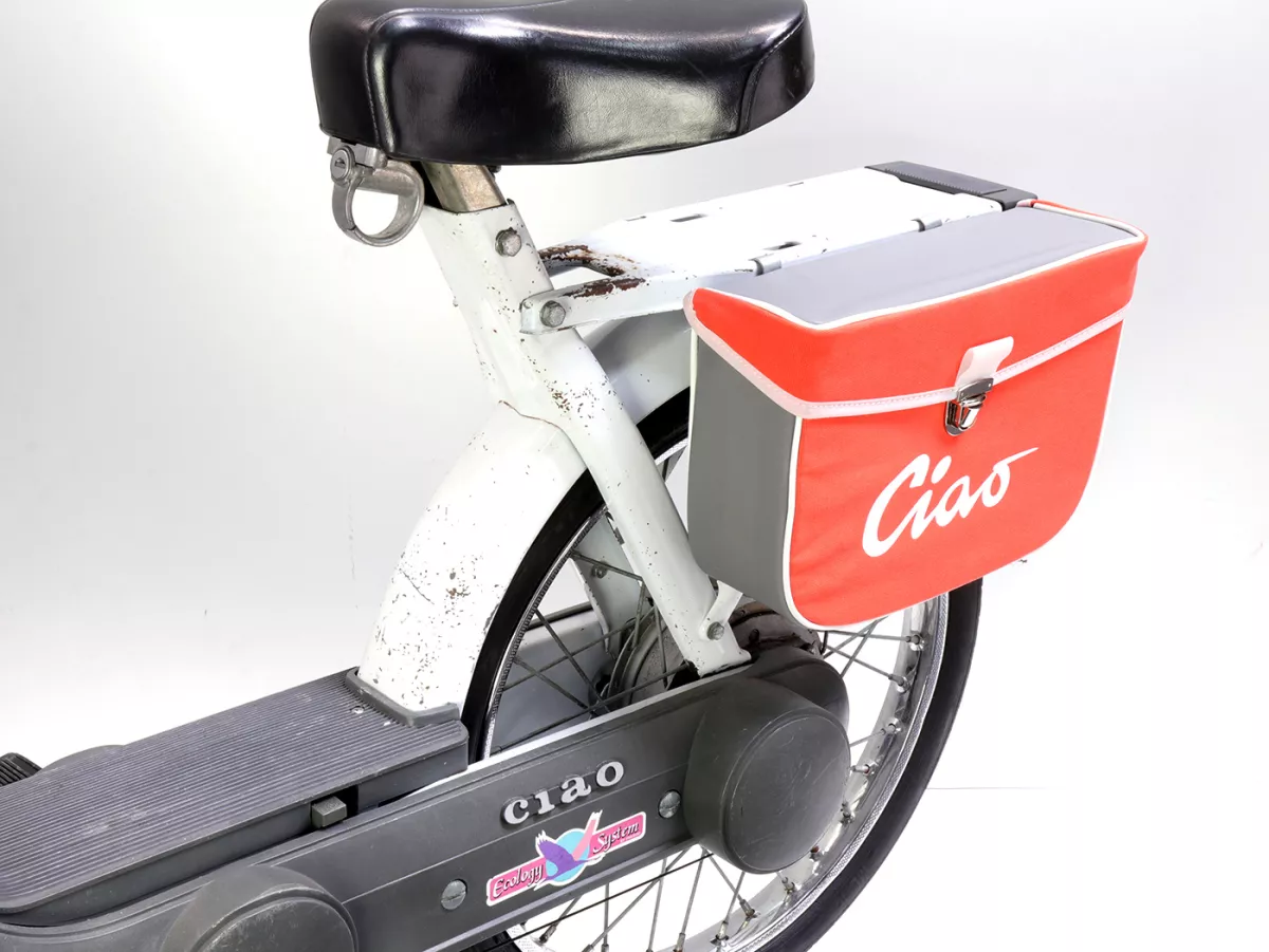 Zadeltas -MOTO NOSTRA- Ciao Oranje Grijs
