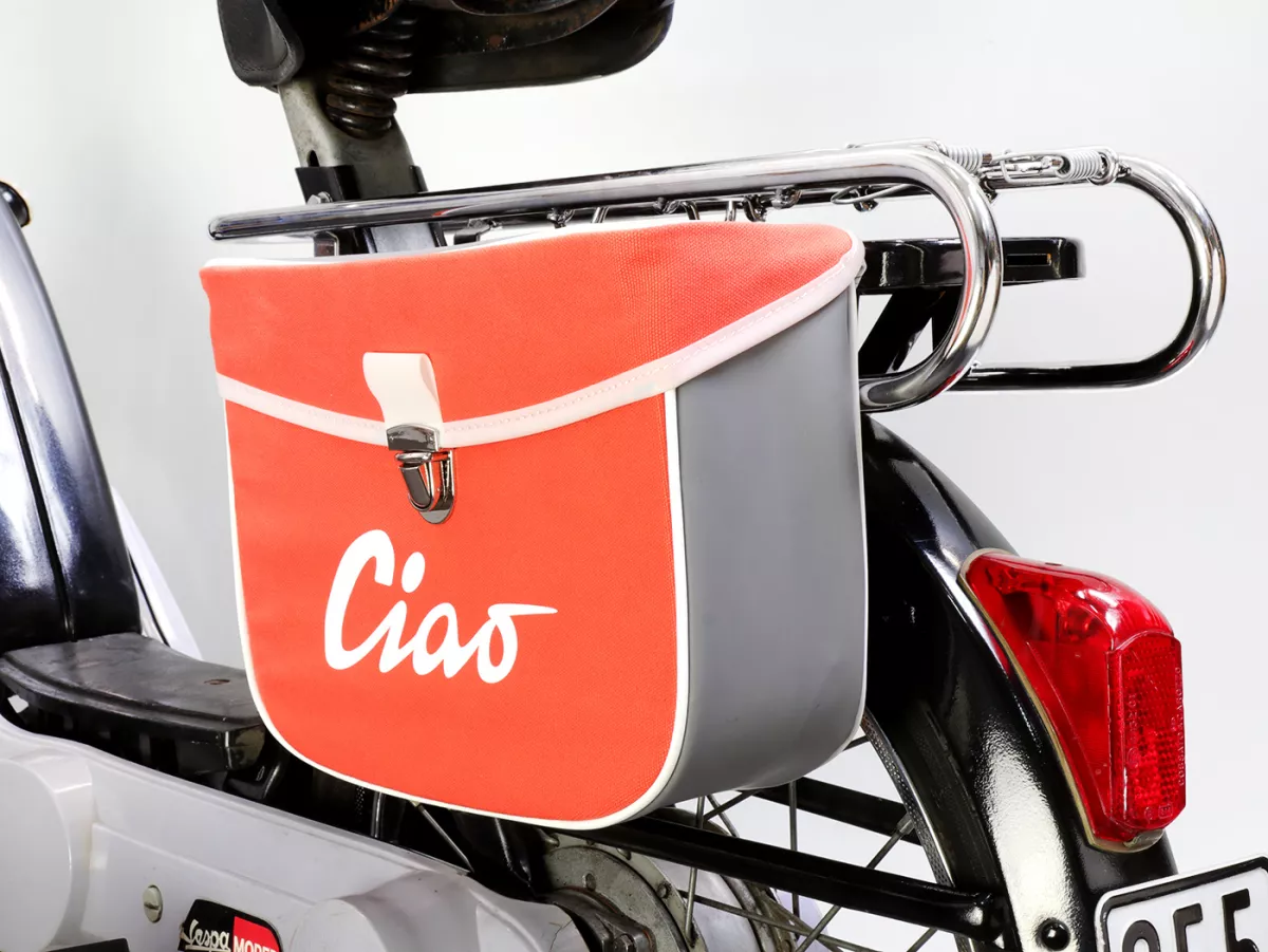 Zadeltas -MOTO NOSTRA- Ciao Oranje Grijs