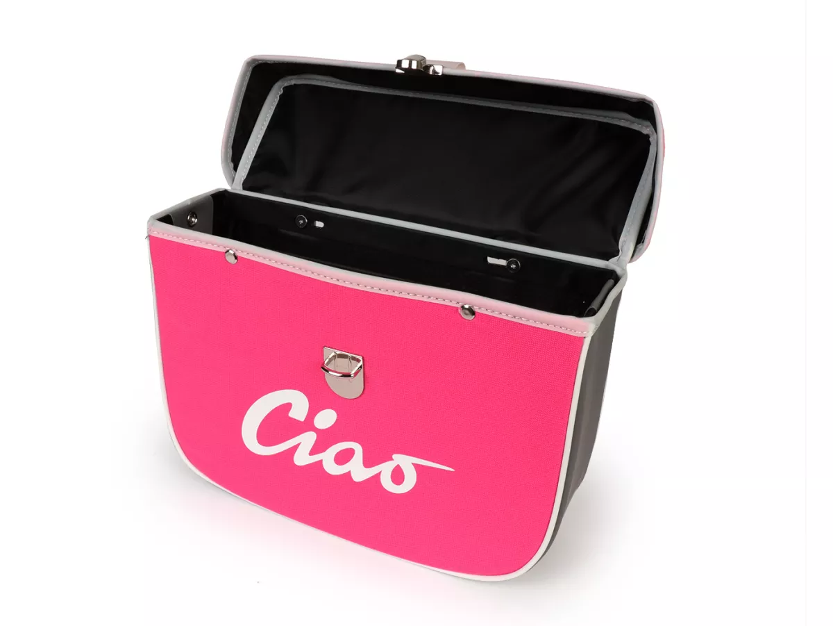 Sacoche de selle -MOTO NOSTRA- Ciao Rose Gris