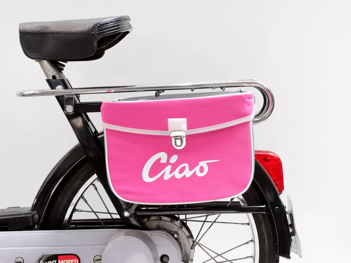 Sacoche de selle -MOTO NOSTRA- Ciao Rose Gris