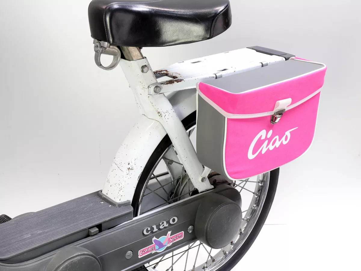 Sacoche de selle -MOTO NOSTRA- Ciao Rose Gris