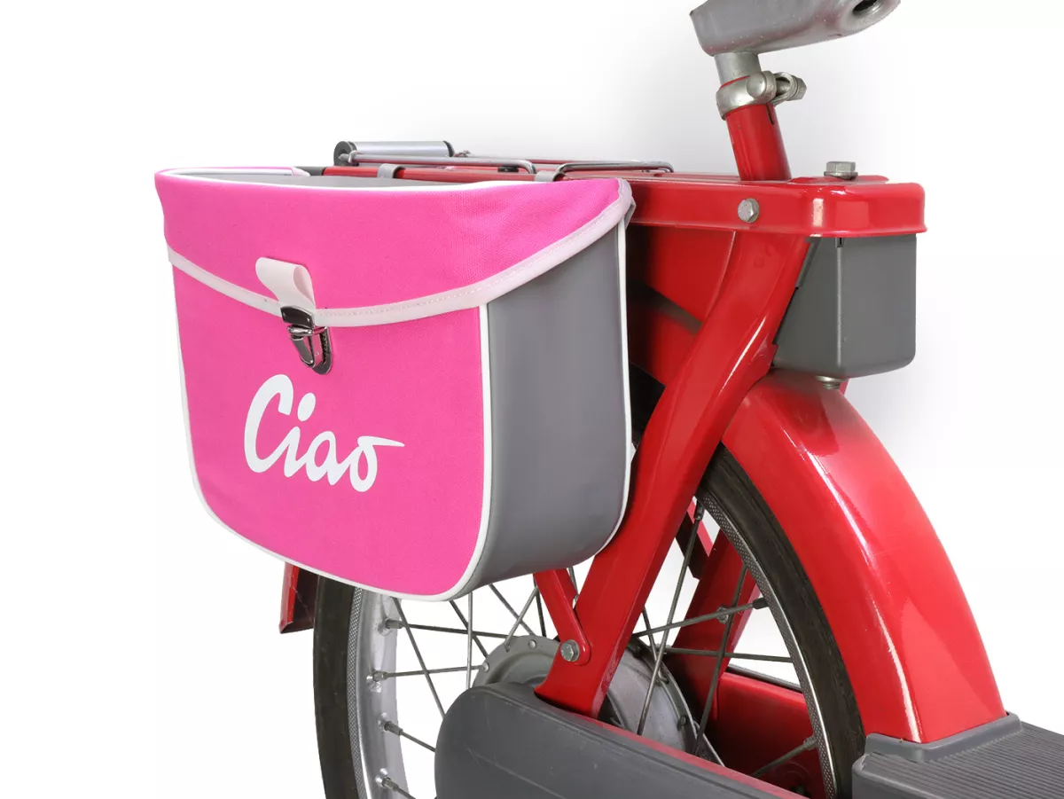 Sacoche de selle -MOTO NOSTRA- Ciao Rose Gris