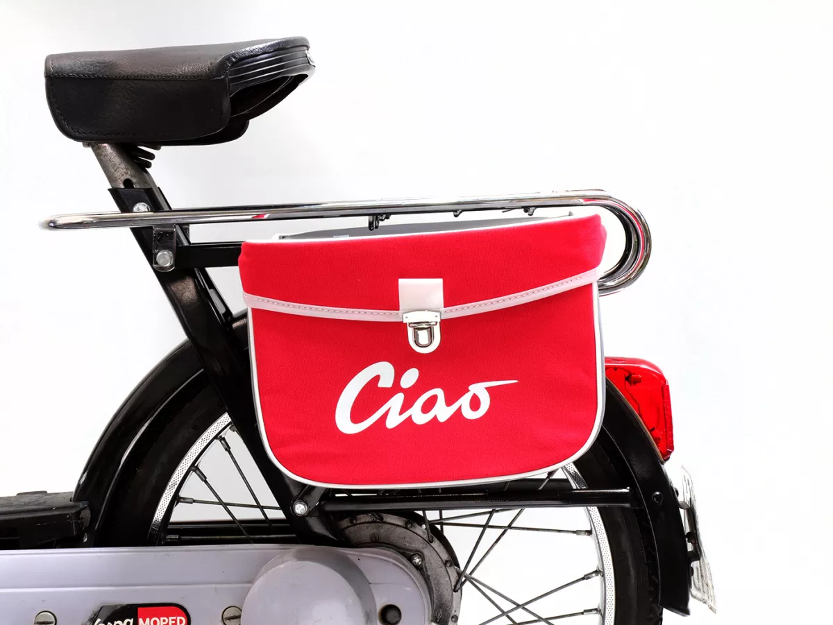 Zadeltas -MOTO NOSTRA- Ciao Rood Grijs