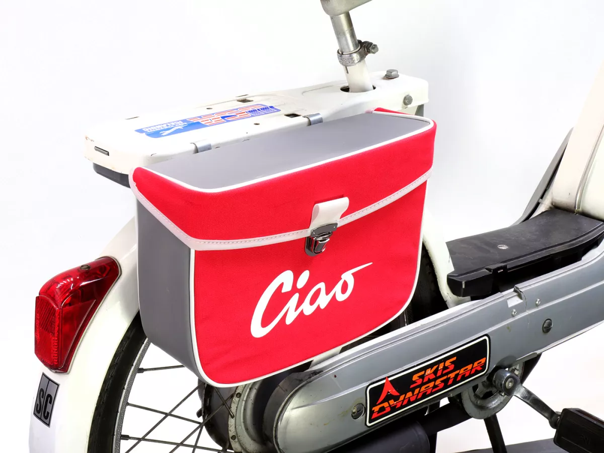 Zadeltas -MOTO NOSTRA- Ciao Rood Grijs
