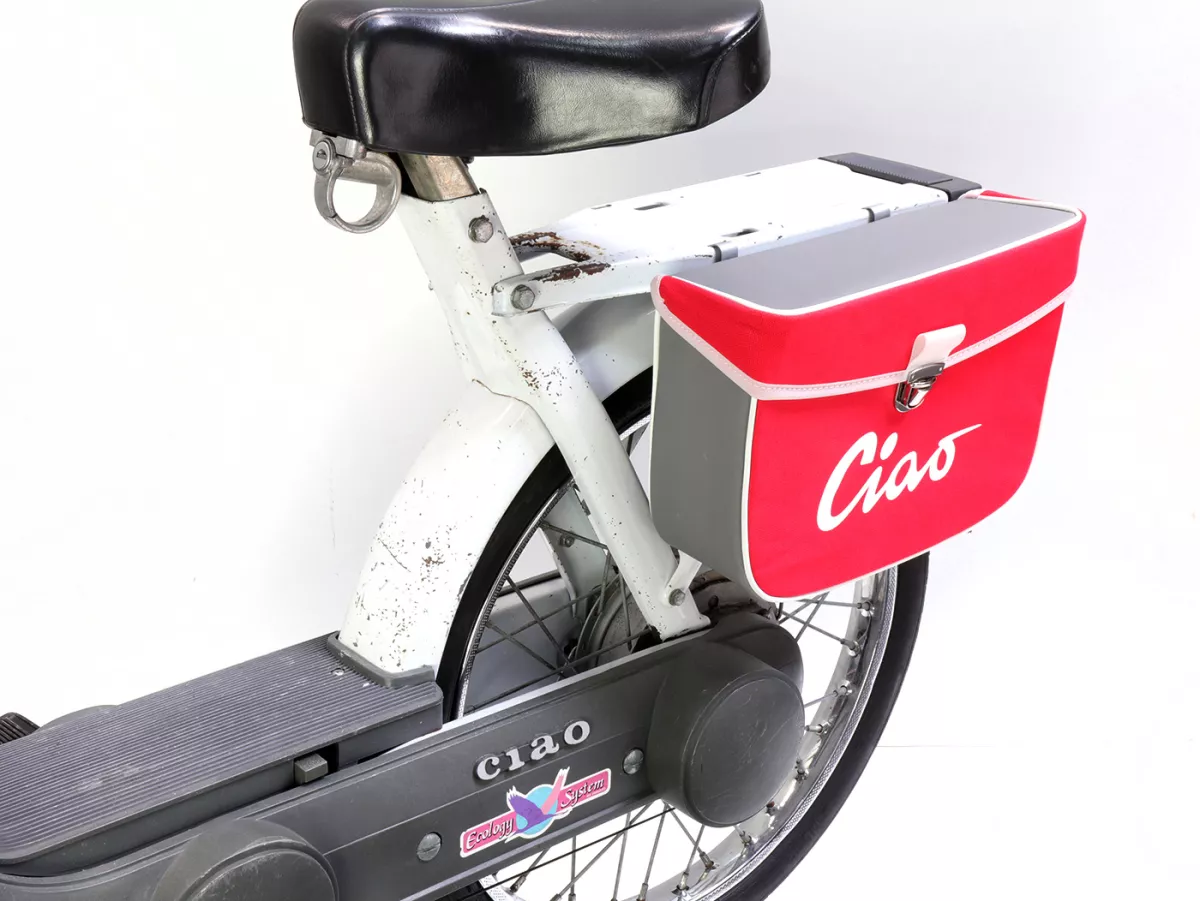 Zadeltas -MOTO NOSTRA- Ciao Rood Grijs