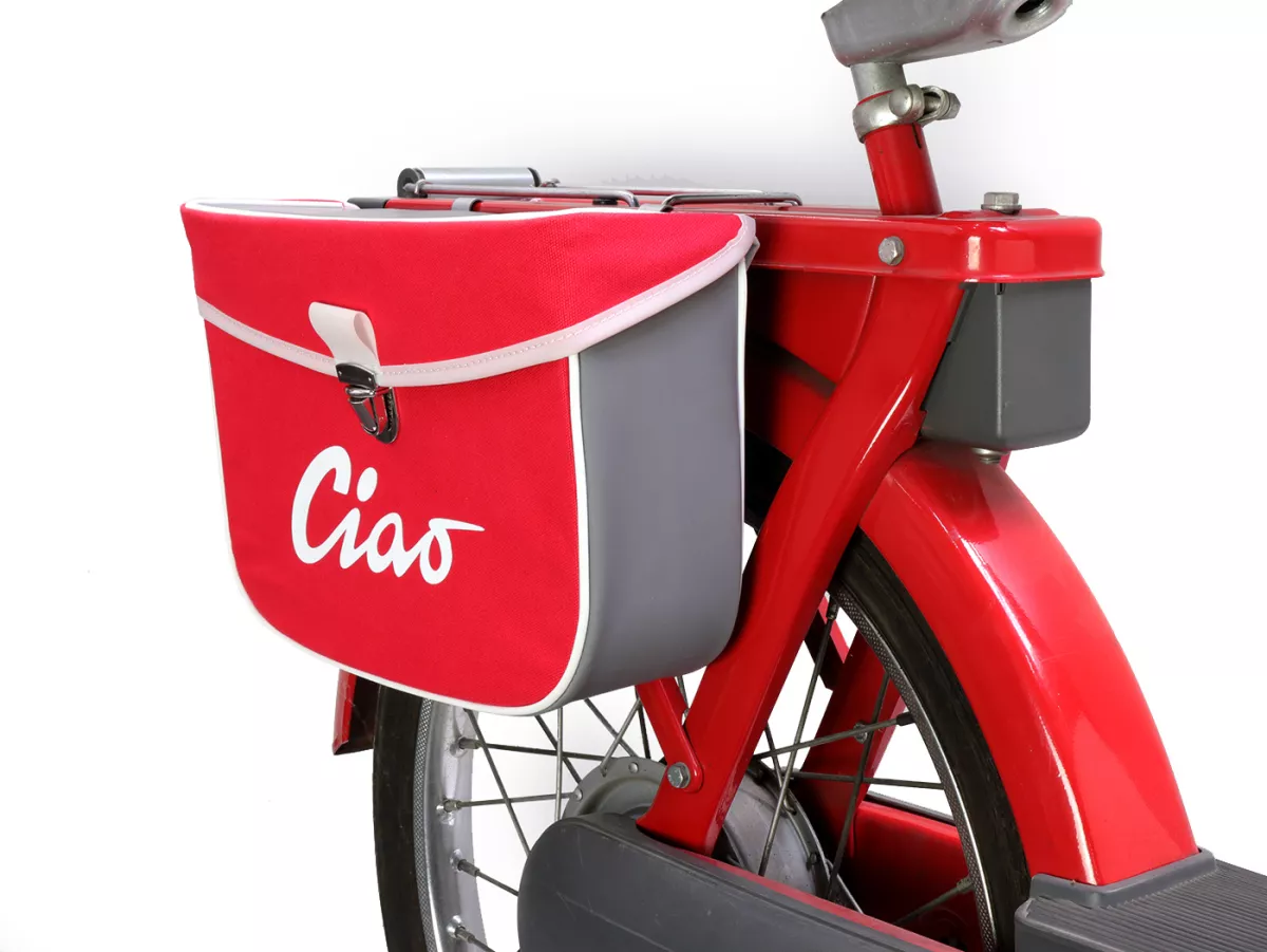 Zadeltas -MOTO NOSTRA- Ciao Rood Grijs