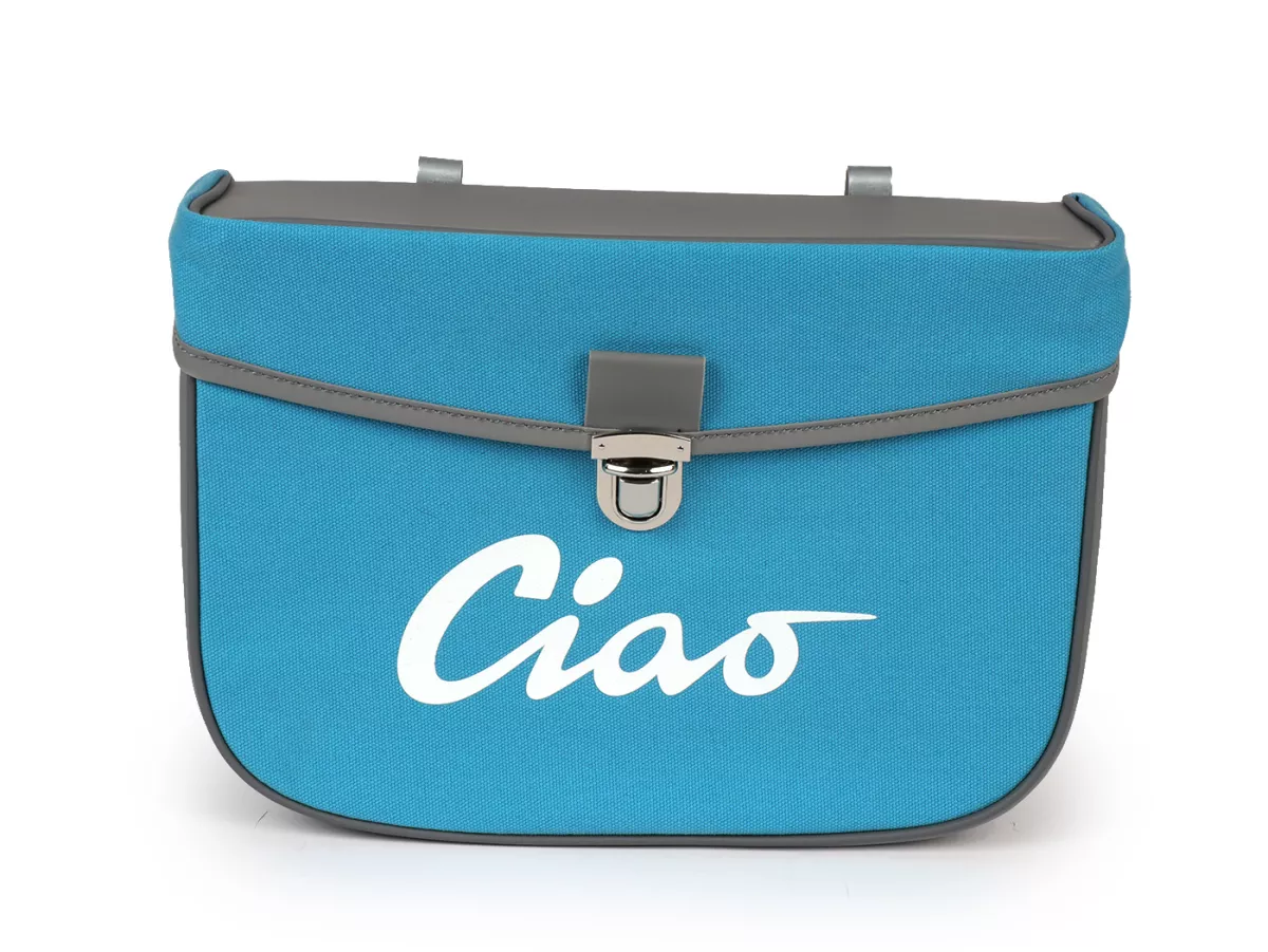 Zadeltas -MOTO NOSTRA- Ciao Turquoise Grijs