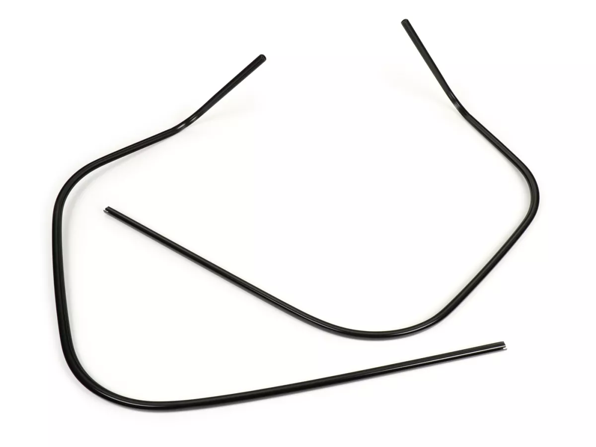 Leg shield beading set -MOTO NOSTRA HPE- Vespa GTS 125 (ZAPMA3700), Vespa GTS HPE 300 (ZAPMA3600), Vespa GTS Super 125 (ZAPMA3700), Vespa GTS Super HPE 300 (ZAPMA360, ZAPMD3100, ZAPMD3101, ZAPMD3102), Vespa GTV HPE 300 (ZAPMA3602, ZAPMA362) - black