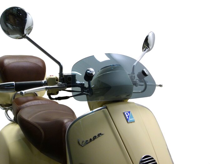 Parabrisas -MOTO NOSTRA, w=435mm, h=195mm- Vespa GTV, GT 60 - gris transparente