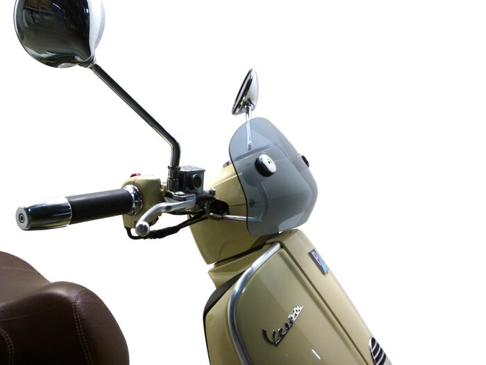 Parabrisas -MOTO NOSTRA, w=435mm, h=195mm- Vespa GTV, GT 60 - gris transparente