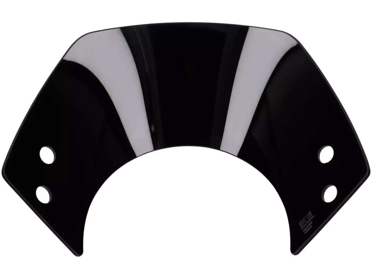 Parabrisas sin soporte -MOTO NOSTRA, w=300mm, h=105mm- Vespa GT, GTL, GTS, GTS Super 125-300cc (-2022) - negro