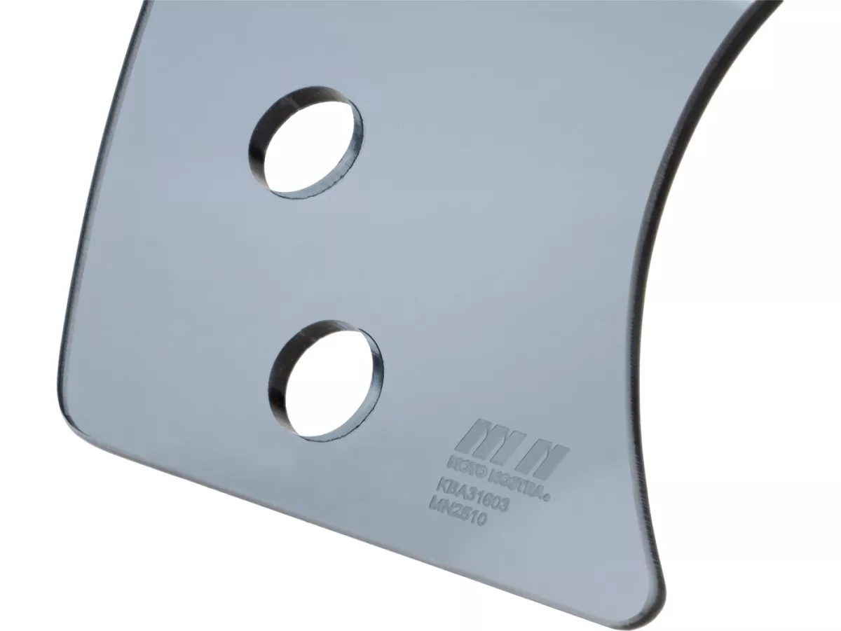 Flyscreen without  bracket -MOTO NOSTRA, w=300mm, h=105mm- Vespa GT, GTL, GTS, GTS Super 125-300cc (-2022) - smoke grey