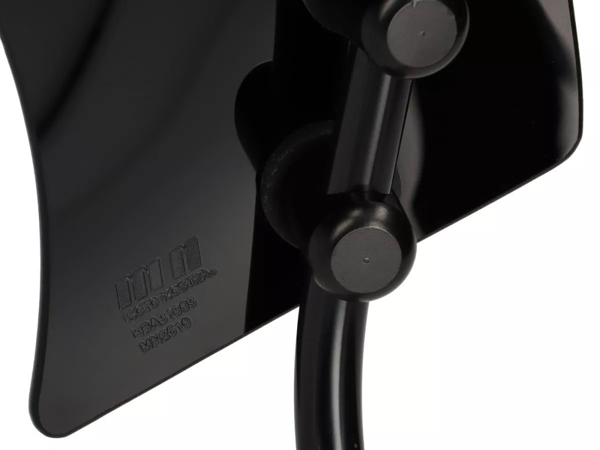 Parabrezza con staffe nere -MOTO NOSTRA, l=300mm, h=105mm- Vespa GTS 125-300cc HPE (2019-2022) - vetro oscurato nero