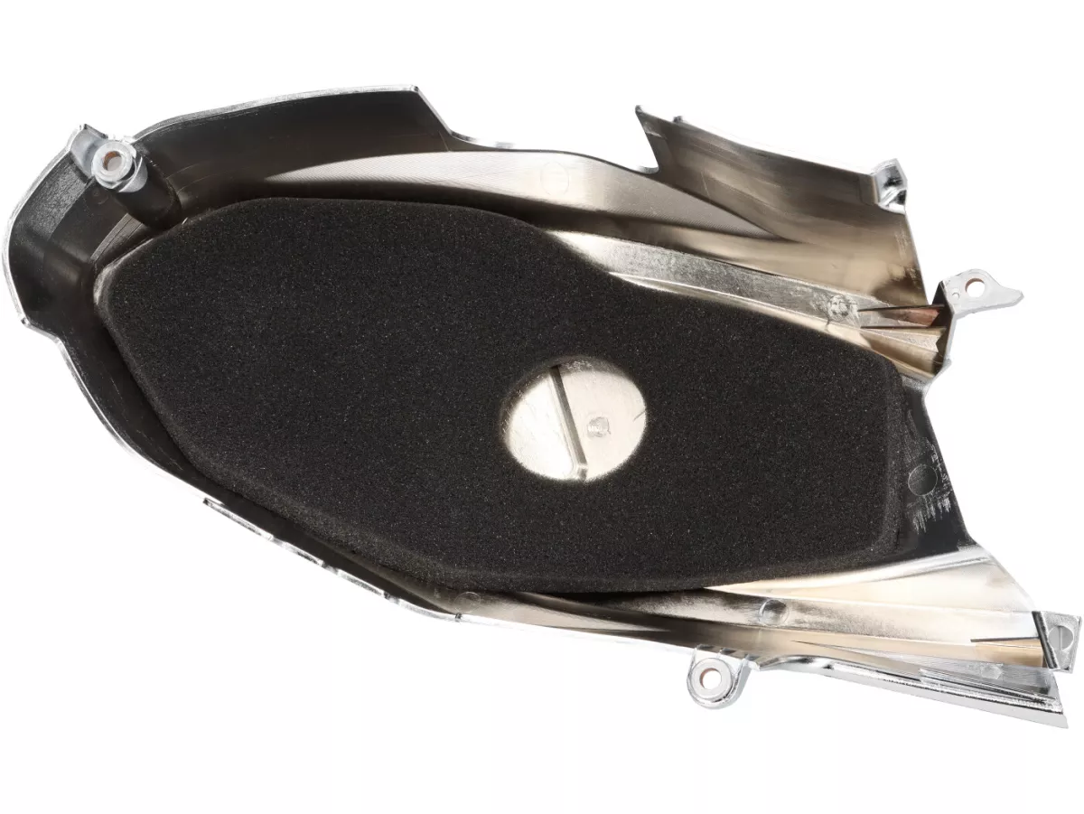 Cover Vario -MOTO NOSTRA, berlapis krom- Vespa GTS HPE 300 (ZAPMA3600), Vespa GTS Super HPE 300 (ZAPMA360, ZAPMD3100, ZAPMD3101, ZAPMD3102), Vespa GTV HPE 300 (ZAPMA3602, ZAPMA362)