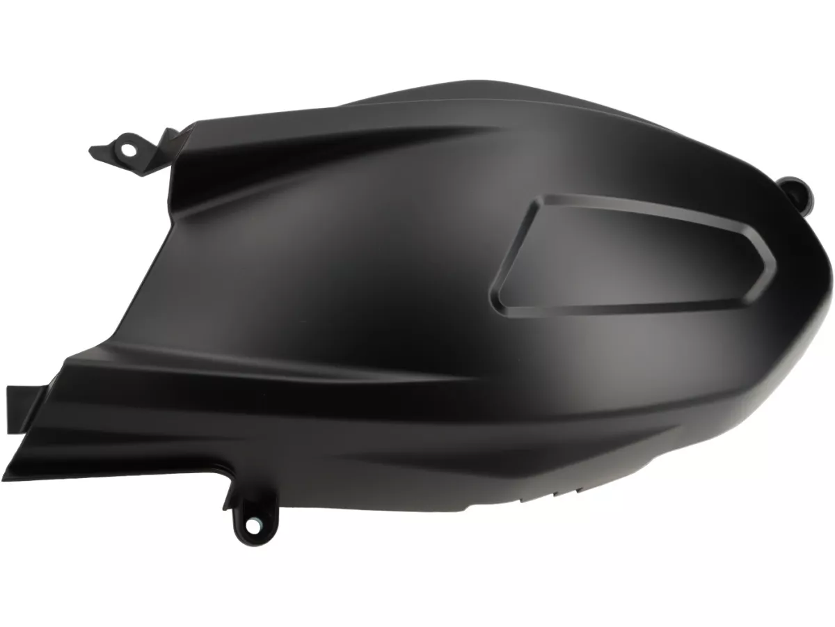 Outer engine cover -MOTO NOSTRA, black mat- Vespa GTS HPE 300 (ZAPMA3600), Vespa GTS Super HPE 300 (ZAPMA360, ZAPMD3100, ZAPMD3101, ZAPMD3102), Vespa GTV HPE 300 (ZAPMA3602, ZAPMA362)