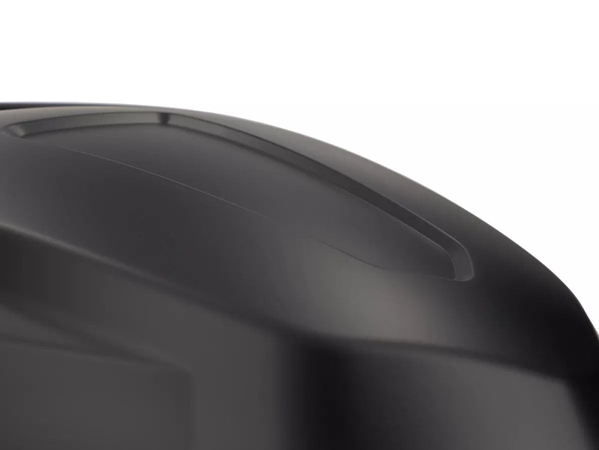 Outer engine cover -MOTO NOSTRA, black mat- Vespa GTS HPE 300 (ZAPMA3600), Vespa GTS Super HPE 300 (ZAPMA360, ZAPMD3100, ZAPMD3101, ZAPMD3102), Vespa GTV HPE 300 (ZAPMA3602, ZAPMA362)