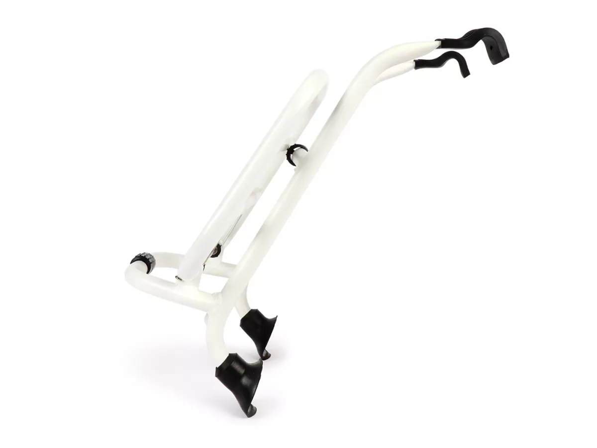 Portaequipajes delantero plegable -MOTO NOSTRA- Vespa GTS/GTS Super 125/300 (2019-2022), GTV300 (2019-2022) - HPE, Supertech, Super Sport, Sei Giorni (ZAPMA3600, ZAPMA3602, ZAPMA3700) - blanco