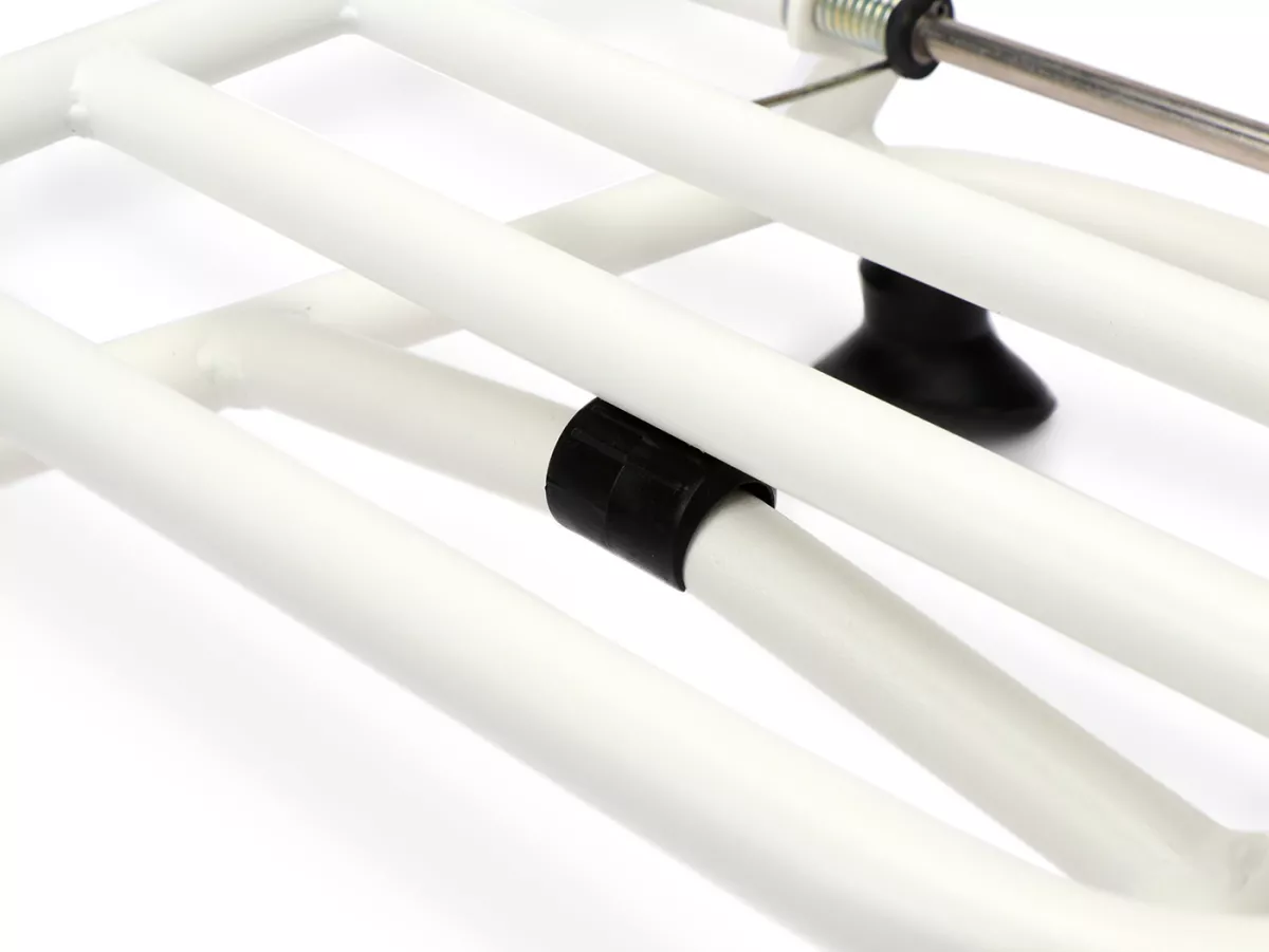 Portaequipajes delantero plegable -MOTO NOSTRA- Vespa GTS/GTS Super 125/300 (2019-2022), GTV300 (2019-2022) - HPE, Supertech, Super Sport, Sei Giorni (ZAPMA3600, ZAPMA3602, ZAPMA3700) - blanco