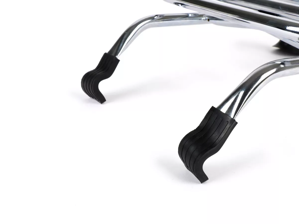 Front rack, fold down -MOTO NOSTRA- Vespa GT, GTL, GTV, GTS, GTS Super, GT60, HPE, Supertech, Super Sport, Sei Giorni (until 2022) - chrome