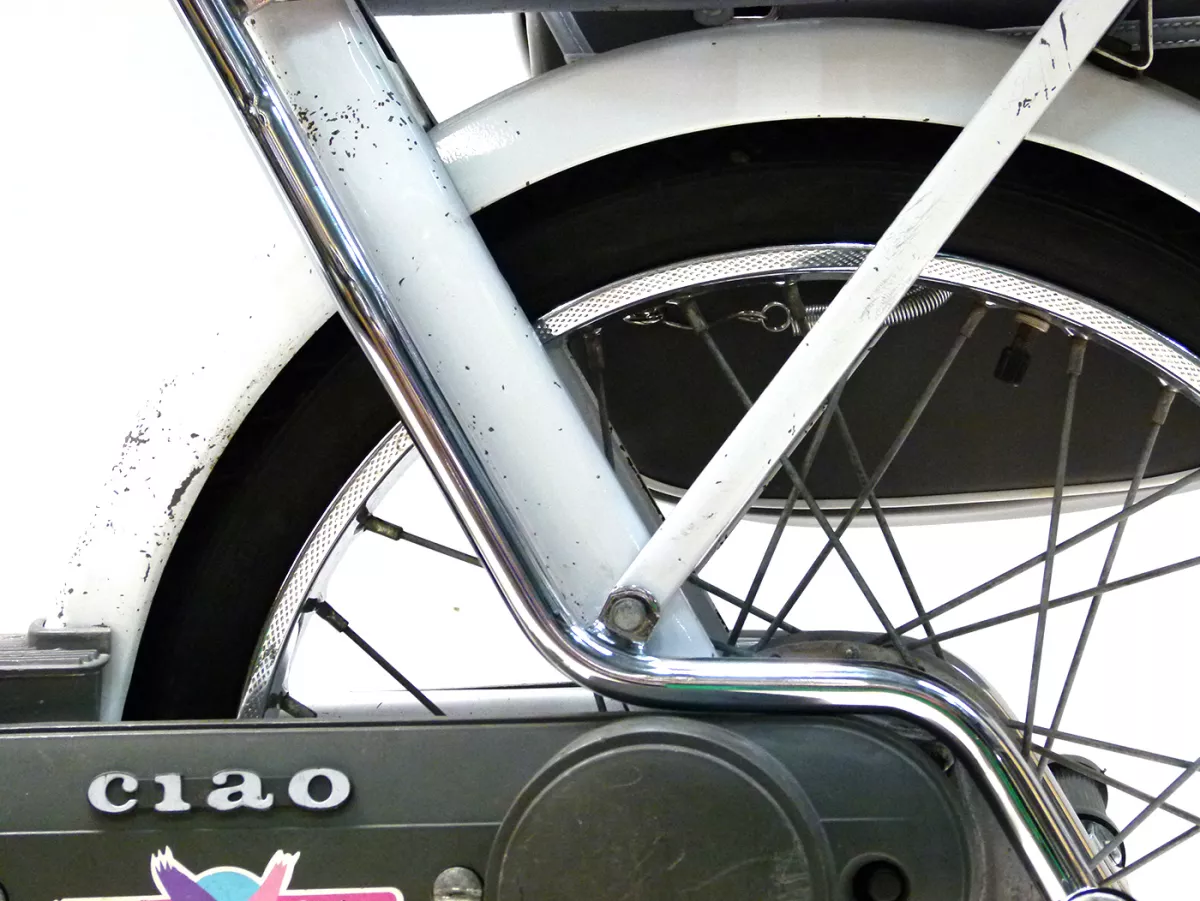 Pedane posteriori -MOTO NOSTRA- Piaggio Ciao -Cromo