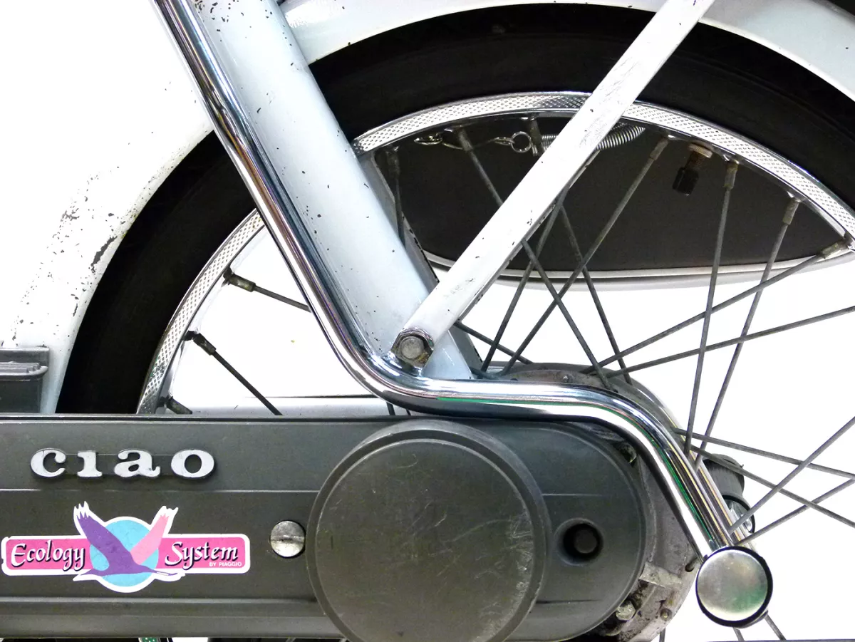 Pedane posteriori -MOTO NOSTRA- Piaggio Ciao -Cromo