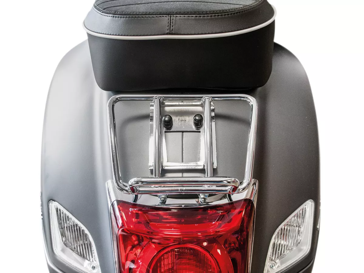 Bagagerek achter -MOTO NOSTRA- Sprint Rack - Vespa GTS HPE, GTS 125-310 Keyless Basic, Super, Super Sport, Super Tech - chroom