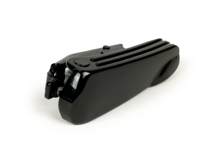 Foot peg -PIAGGIO customized by MOTO NOSTRA- Vespa GT, GTL, GTS 125-300, GTV - glossy black - lhs