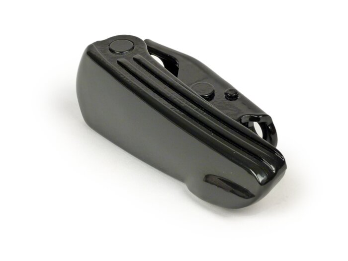 Foot peg -PIAGGIO customized by MOTO NOSTRA- Vespa GT, GTL, GTS 125-300, GTV - glossy black - lhs