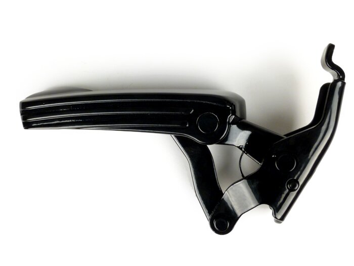 Foot peg -PIAGGIO customized by MOTO NOSTRA- Vespa GT, GTL, GTS 125-300, GTV - glossy black - lhs