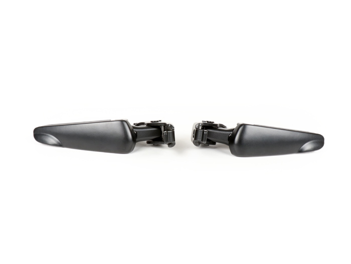 Set pijakan kaki -PIAGGIO yang disesuaikan oleh MOTO NOSTRA- Vespa GT, GTL, GTS 125-300, GTV - matt hitam