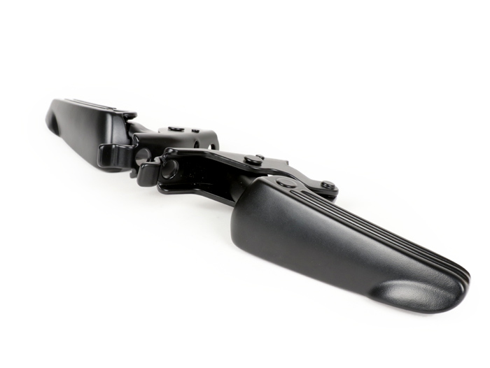 Set pijakan kaki -PIAGGIO yang disesuaikan oleh MOTO NOSTRA- Vespa GT, GTL, GTS 125-300, GTV - matt hitam