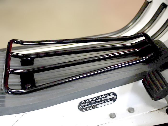 Floor board rack -MOTO NOSTRA- Vespa PX (1984-), T5 - shiny black