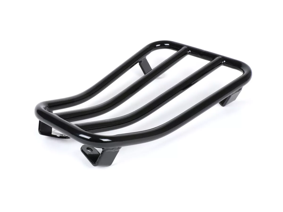 Pembawa bagasi step-through -MOTO NOSTRA- Vespa Primavera 50-150cc, Sprint 50-150cc - hitam mengkilap
