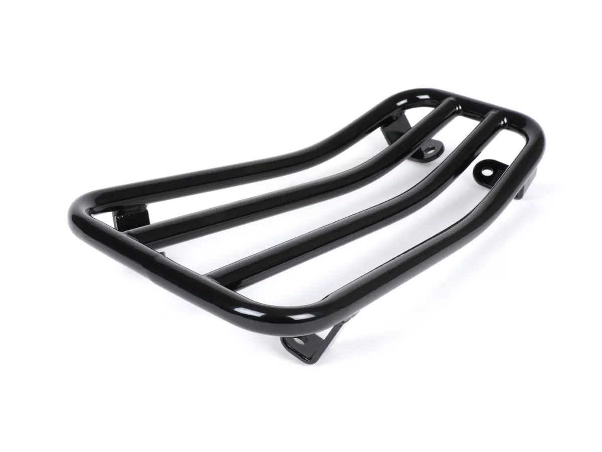 Pembawa bagasi step-through -MOTO NOSTRA- Vespa Primavera 50-150cc, Sprint 50-150cc - hitam mengkilap
