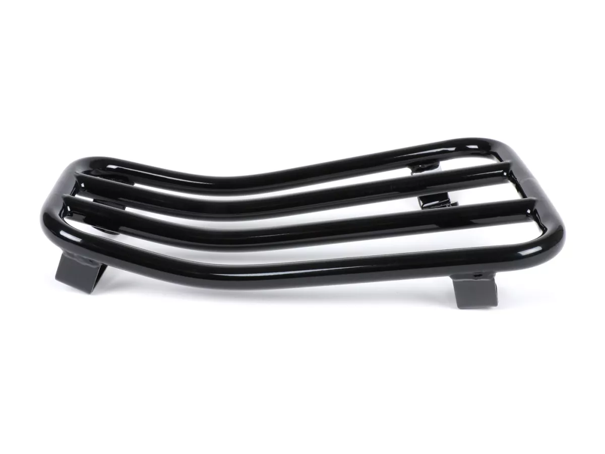 Pembawa bagasi step-through -MOTO NOSTRA- Vespa Primavera 50-150cc, Sprint 50-150cc - hitam mengkilap