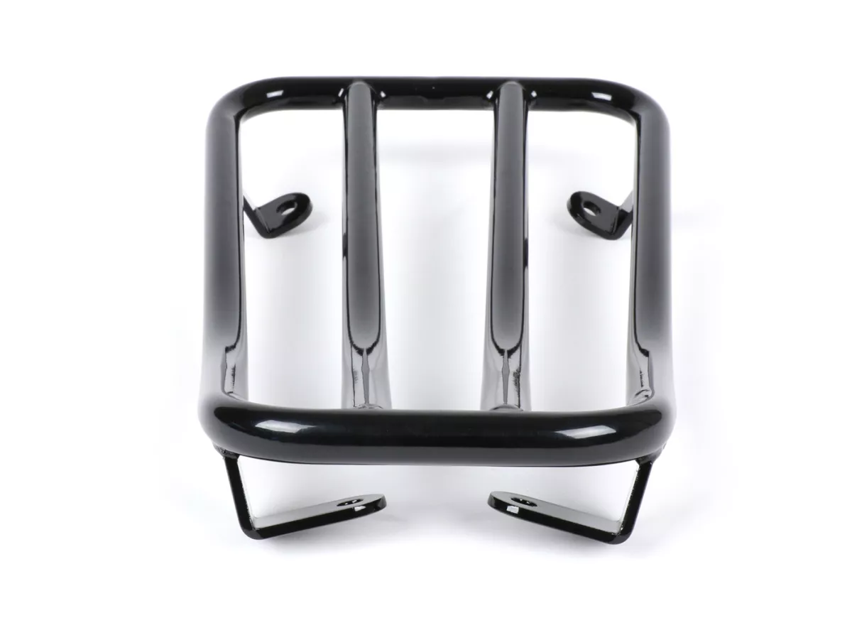 Pembawa bagasi step-through -MOTO NOSTRA- Vespa Primavera 50-150cc, Sprint 50-150cc - hitam mengkilap