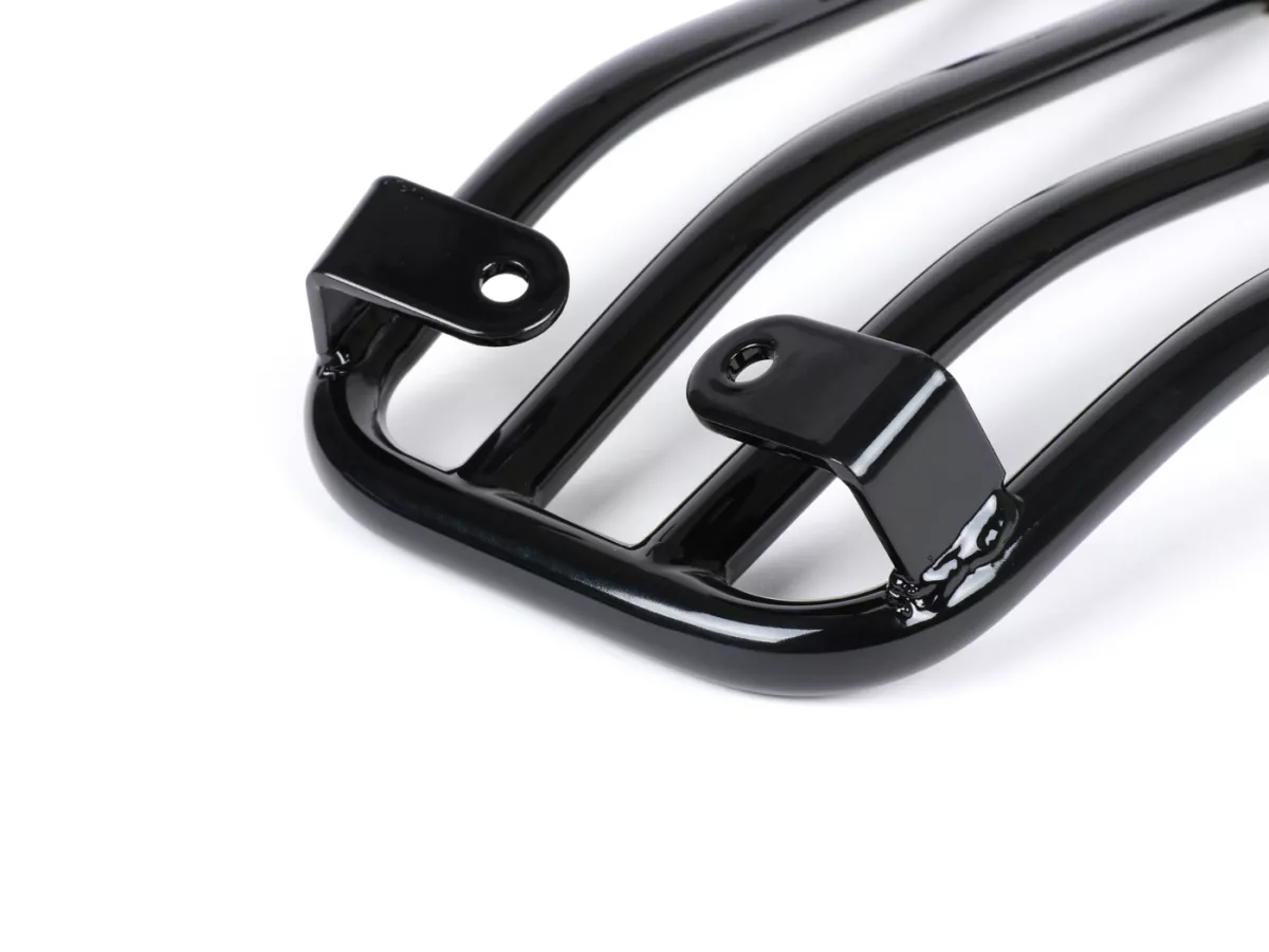 Pembawa bagasi step-through -MOTO NOSTRA- Vespa Primavera 50-150cc, Sprint 50-150cc - hitam mengkilap