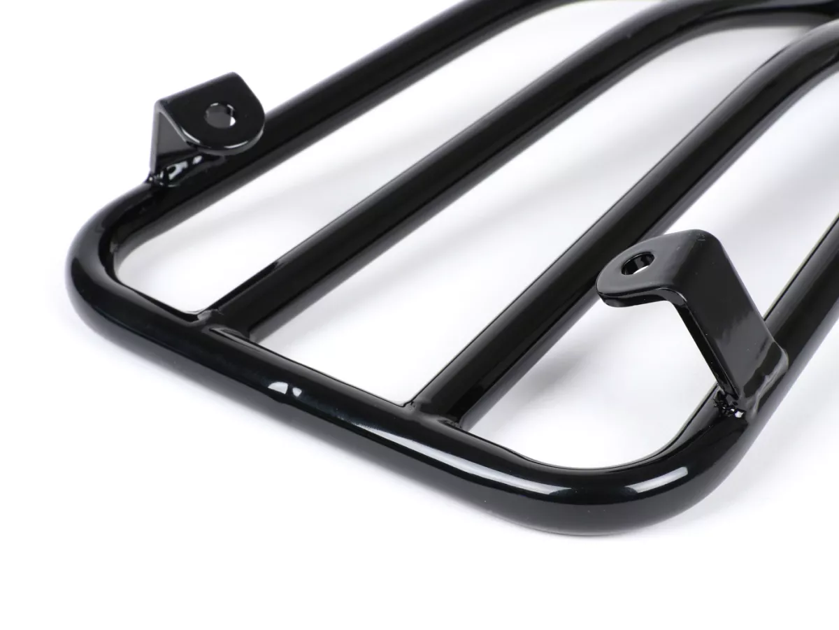 Pembawa bagasi step-through -MOTO NOSTRA- Vespa Primavera 50-150cc, Sprint 50-150cc - hitam mengkilap