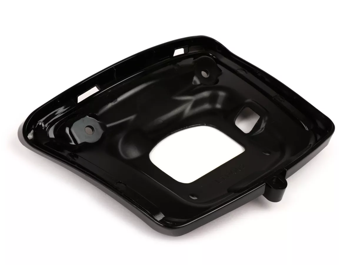 Feu arrière avec support de montage -MOTO NOSTRA, LED 'Boulder'- Vespa GTS (2019-2022) GTS125 iGet, GTS300 HPE, GTS SUPER 125/300 HPE, GTS SUPERSPORT 125/300, GTS SUPERTECH 125/300 HPE - cabochon rouge/ support de montage noir brillant