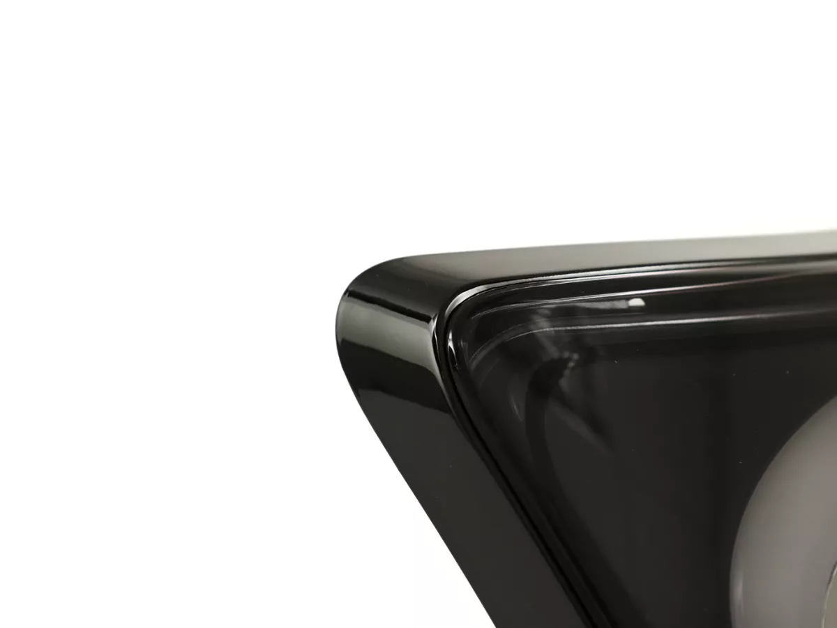 Fanale posteriore con cornice -MOTO NOSTRA, LED 'Slimstyle'- Vespa GTS (2019-2022) GTS125 iGet, GTS300 HPE, GTS SUPER 125/300 HPE, GTS SUPERSPORT 125/300, GTS SUPERTECH 125/300 HPE - Vetro nero/ cornice nera lucida