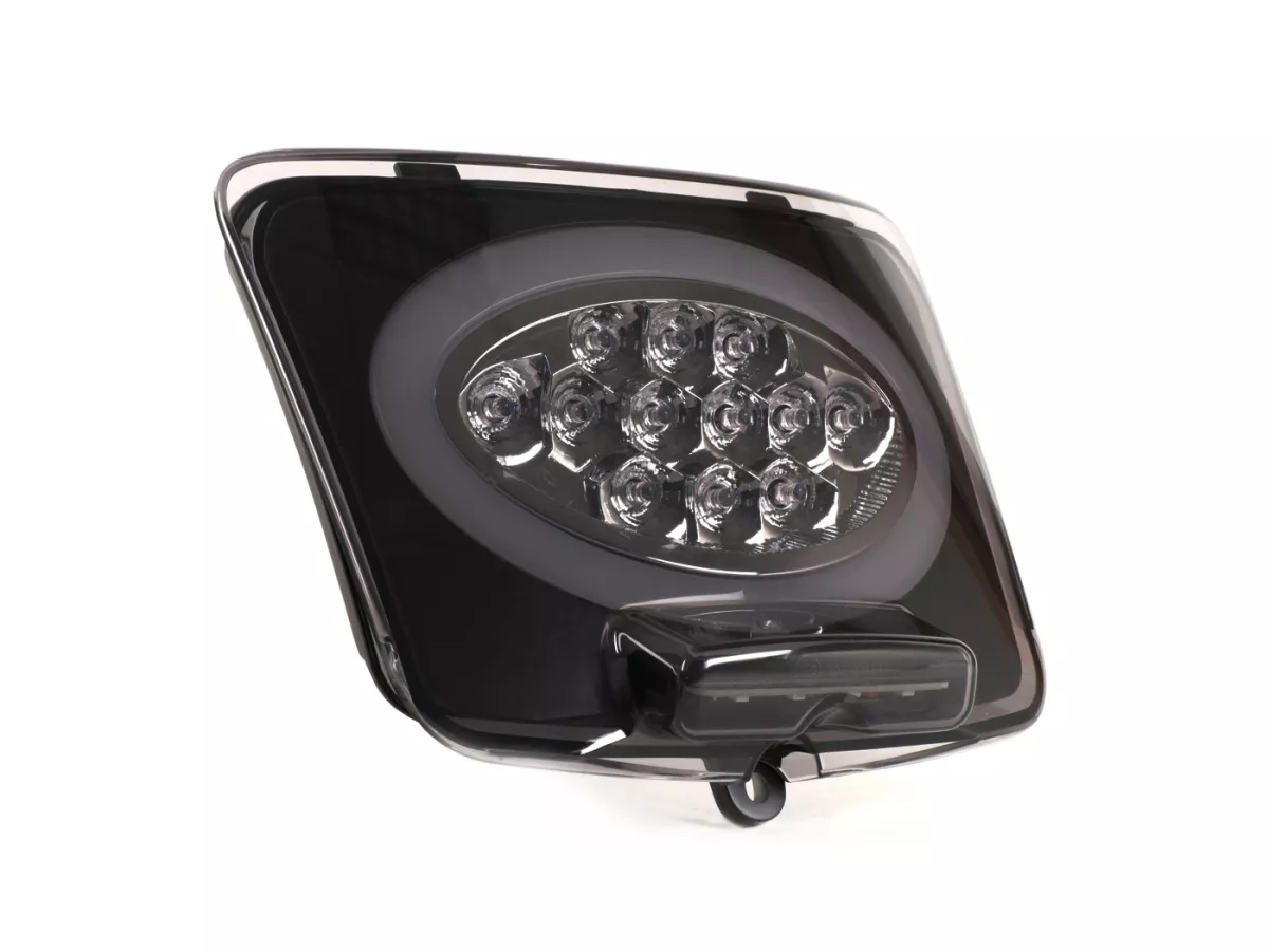 Fanale posteriore -MOTO NOSTRA, LED, SLIMSTYLE- Vespa GTS 125-300, GTV (2014-2018, facelift) - nero