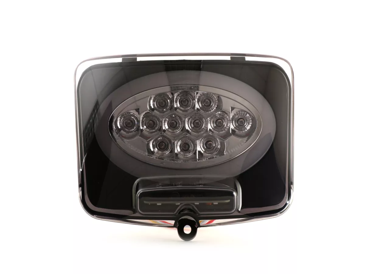 Fanale posteriore -MOTO NOSTRA, LED, SLIMSTYLE- Vespa GTS 125-300, GTV (2014-2018, facelift) - nero