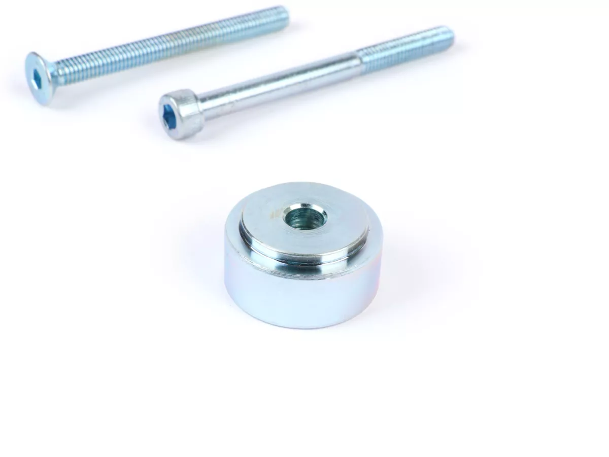 Kit de montage pour rétroviseurs embout guidon -MOTO NOSTRA, Ø=28mm (HD-Corse)- Vespa GT 125-200, GTL 125-200, GTS125-300, GTS i.E. Super 125/300, GTV 125-300, Aprilia Scarabeo  400/500, SR Max 125-300, Gilera GP 800, Nexus 125-500, Piaggio Beverly 125-50