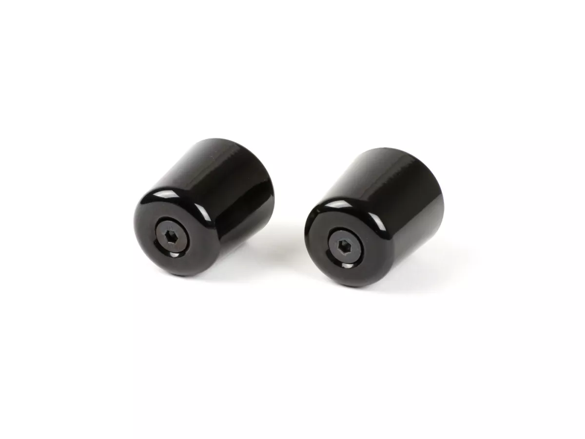 Pair of handlebar end weights, antivibration  -MOTO NOSTRA- Vespa GT/GTL 125-200, GTS 125-300, GTV 125-300, Aprilia Scarabeo 400/500, SR Max 125-300, Gilera GP 800, Nexus 125-500, Piaggio Beverly 125-500, Piaggio X10 125, X8 400 - 282g - shiny black