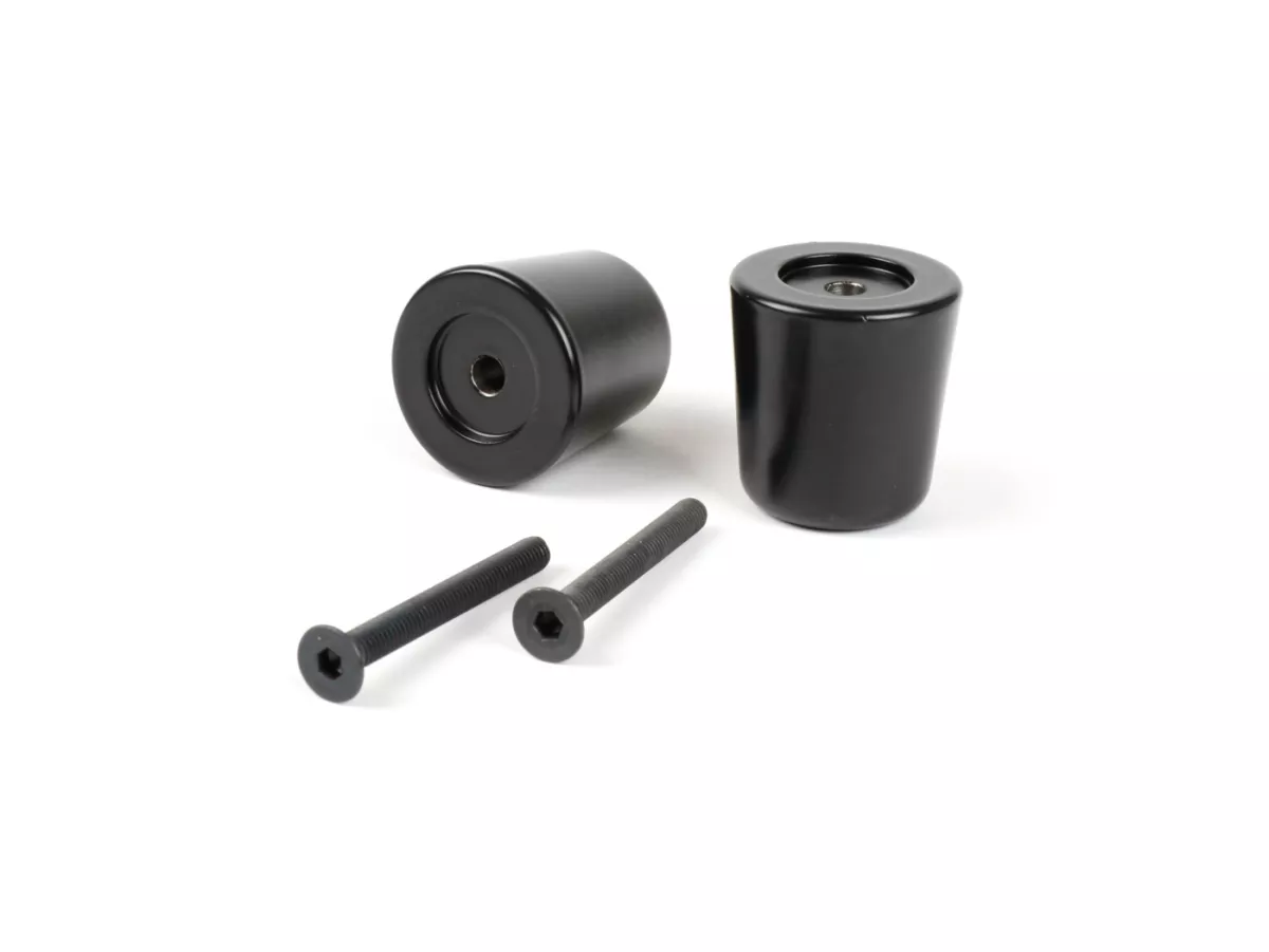 Set stuurbalansgewichten - trillingsdemper -MOTO NOSTRA- Vespa GT/GTL 125-200, GTS 125-300, GTV 125-300, Aprilia Scarabeo 400/500, SR Max 125-300, Gilera GP 800, Nexus 125-500, Piaggio Beverly 125-500, Piaggio X10 125, X8 400 - 282g - matzwart