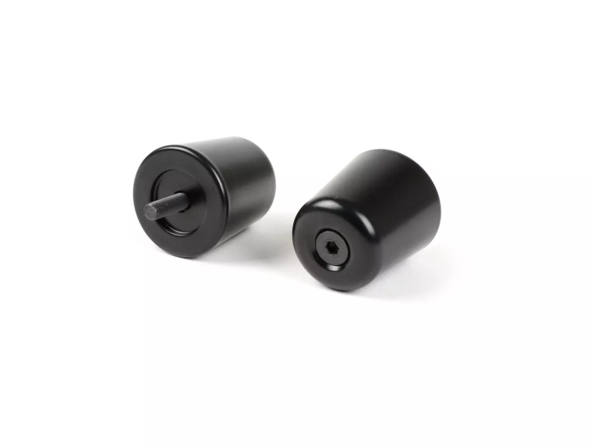 Set stuurbalansgewichten - trillingsdemper -MOTO NOSTRA- Vespa GT/GTL 125-200, GTS 125-300, GTV 125-300, Aprilia Scarabeo 400/500, SR Max 125-300, Gilera GP 800, Nexus 125-500, Piaggio Beverly 125-500, Piaggio X10 125, X8 400 - 282g - matzwart