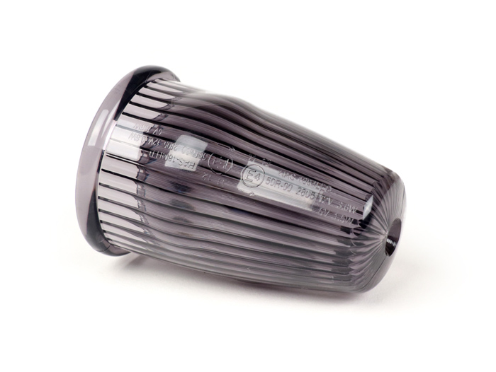 Indikator -MOTO NOSTRA indikator stang LED (E-mark), 6 Volt- Vespa V50, 50SR, 50 Sprinter, 90SS, 90 Racer, PV125, ET3, Sprint150, Rally180/200 - hitam