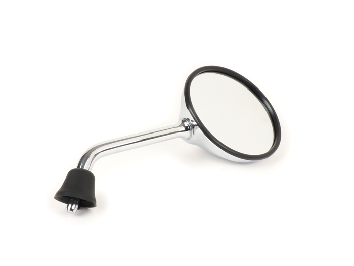 Espejo -MOTO NOSTRA- Shorty - Vespa GTS 125 i.E. Super, LX50 2T 2009-2011, LX50 4T 4V 2009-2011 - cromado - utilizable izquierda y derecha - sin rosca