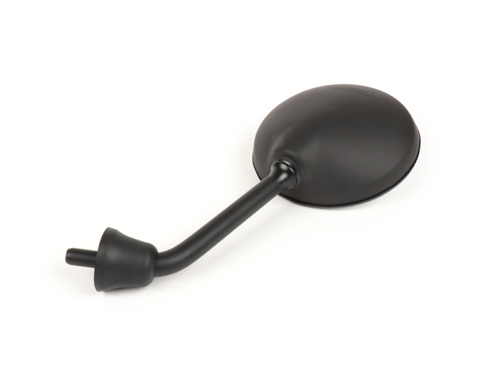 Rétroviseur -MOTO NOSTRA- Shorty - Vespa GTS 125 i.E. Super, LX50 2T 2009-2011, LX50 4T 4V 2009-2011 - noir mat - utilisable à droite et à gauche - sans filetage