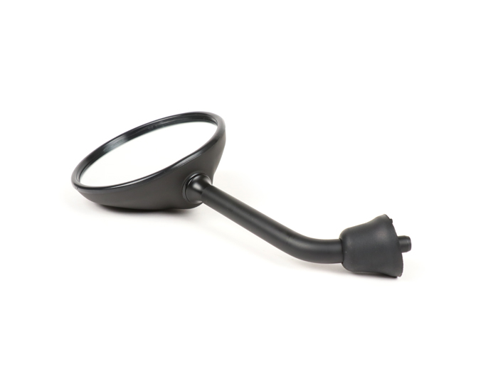 Rétroviseur -MOTO NOSTRA- Shorty - Vespa GTS 125 i.E. Super, LX50 2T 2009-2011, LX50 4T 4V 2009-2011 - noir mat - utilisable à droite et à gauche - sans filetage